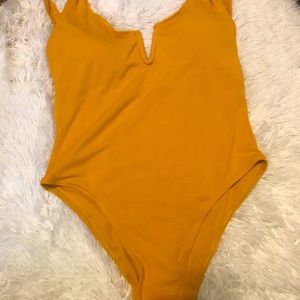 Yellow One Piece swimsuit XL